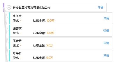 蘄春縣三利商貿(mào)有限責(zé)任公司 工商信息 信用報(bào)告 財(cái)務(wù)報(bào)表 電話地址查詢 天眼查